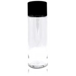 Botella de cristal con tapón negro 50cl personalizada