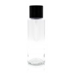 Botella de cristal con tapón negro 50cl personalizada