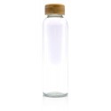 Botella de cristal con tapón bambú 50cl personalizada