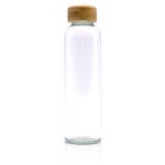 Botella de cristal con tapón bambú 50cl personalizada
