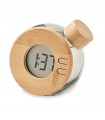 Reloj LCD de bambú por agua