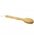 Cepillo de ducha y masajeador de bambú con 2 funciones Orion